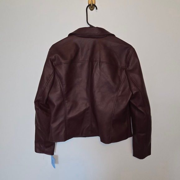 Women's Levi's Fig Faux Leather Moto Jacket SIZE XL - Picture 3 of 6